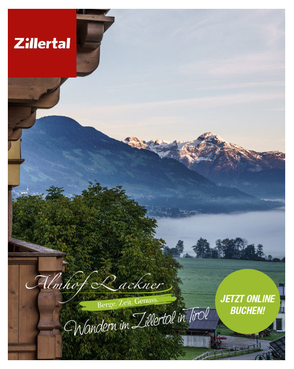 Hotel Almhof Lackner - Bikeurlaub im Family-Hotle in Ried im Zillertal in Tirol